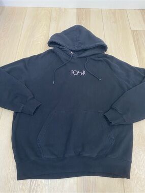 Polar Skate Co Skateboard Sweatshirt Large Black Pullover Hoodie